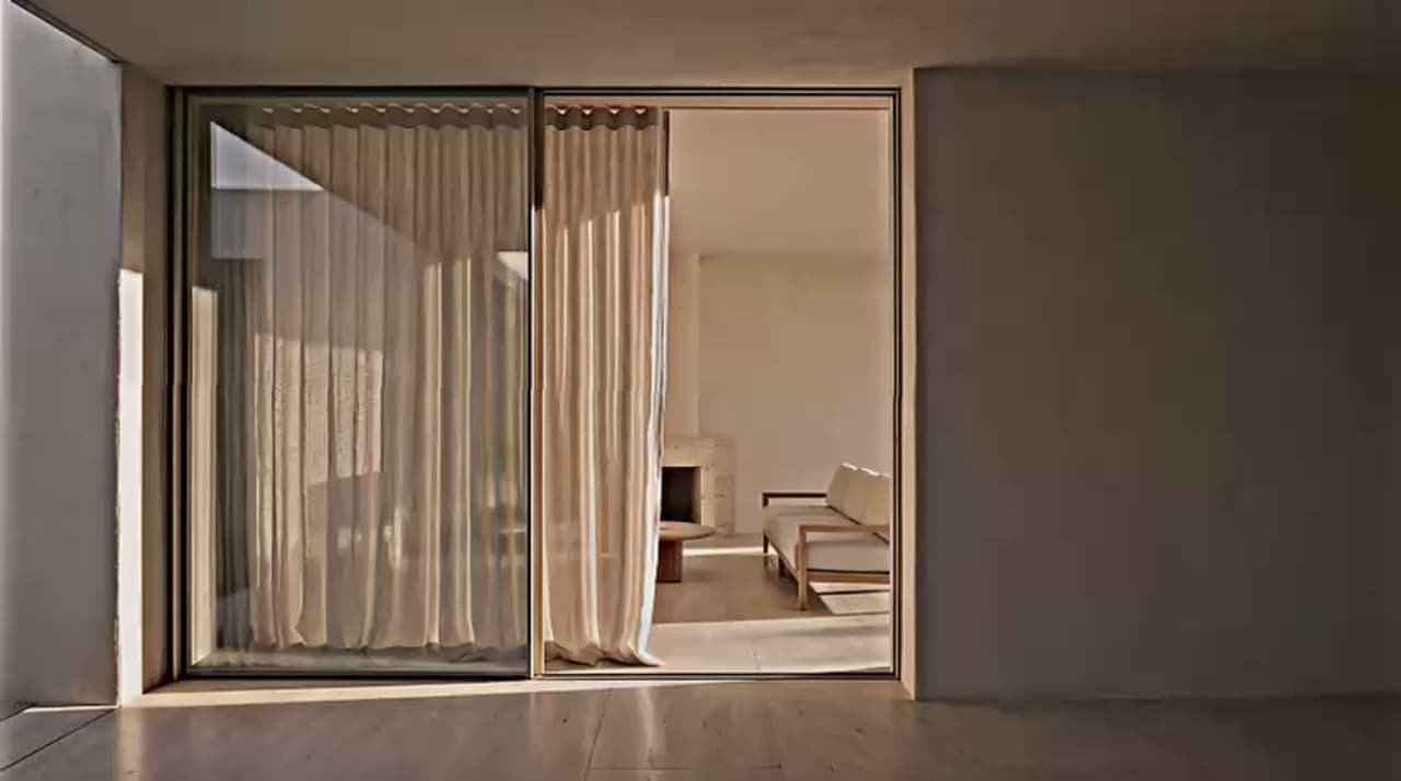 Sunlit Dubai residence layered in sheer Casavera drapery